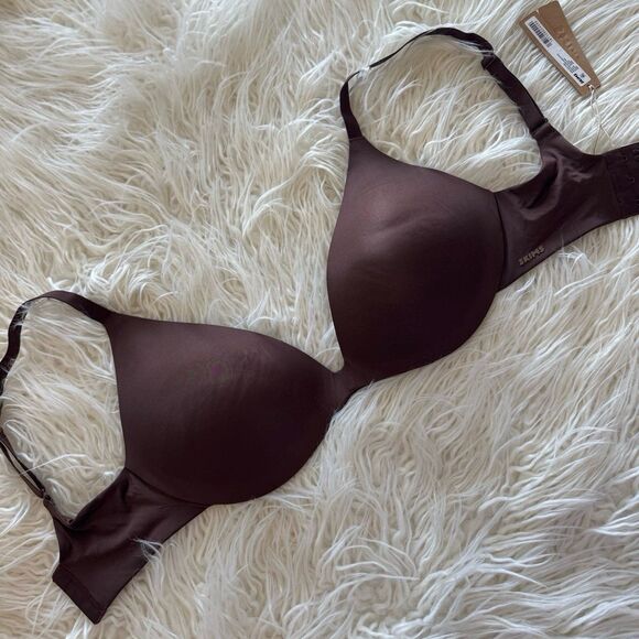 Skims Wireless Super Push up Bra Cocoa Size 32DD - Picture 2 of 8